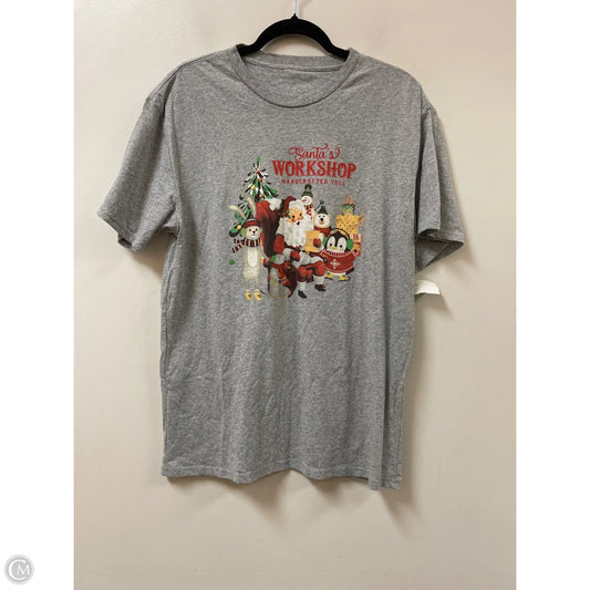 Top Short Sleeve By Clothes Mentor In Grey, Size: M