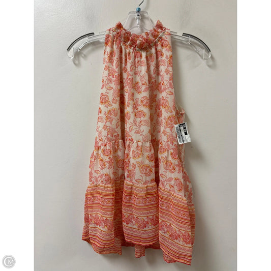 Top Sleeveless By Clothes Mentor In Orange, Size: S