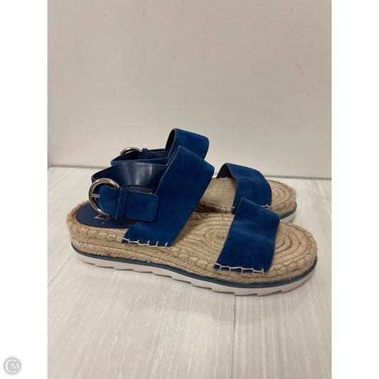 Sandals Flats By Marc Fisher In Blue, Size: 6
