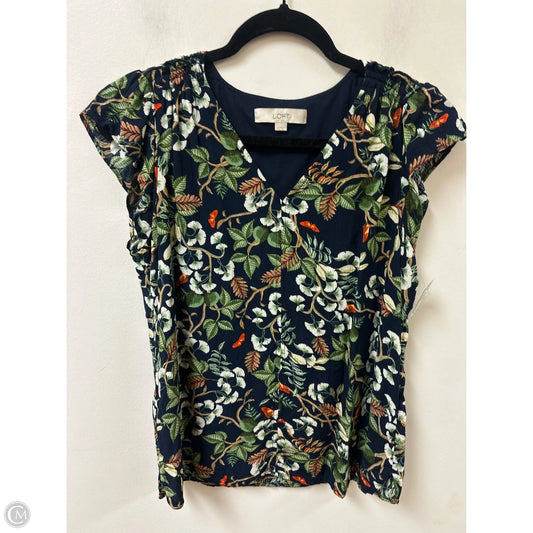 Top Sleeveless By Loft In Navy, Size: Xs