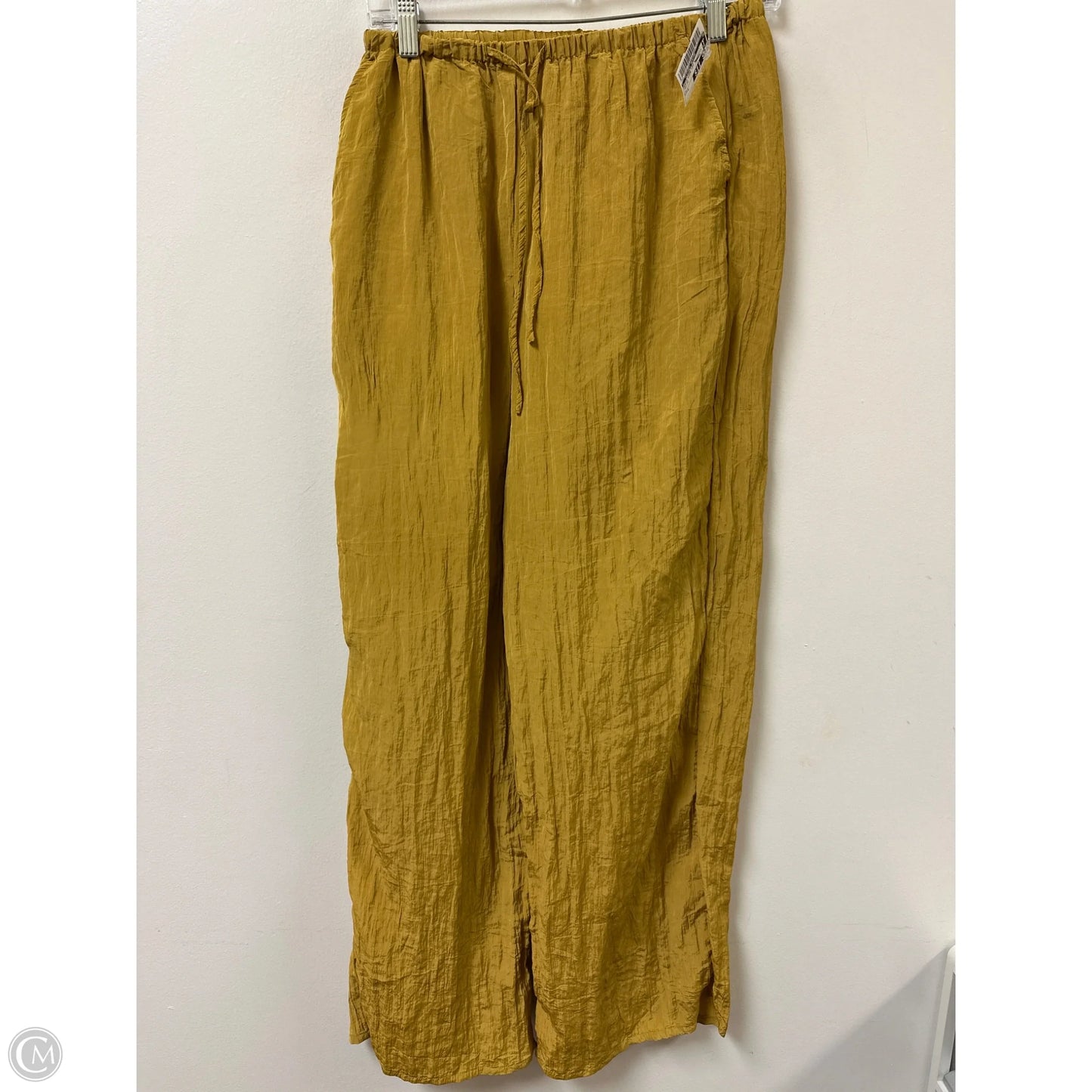 Pants Wide Leg By Clothes Mentor In Yellow, Size: 4