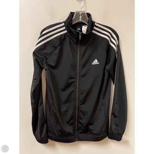 Athletic Jacket By Adidas In Black, Size: M