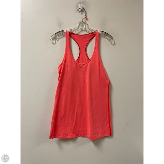 Athletic Tank Top By Lululemon In Orange, Size: M