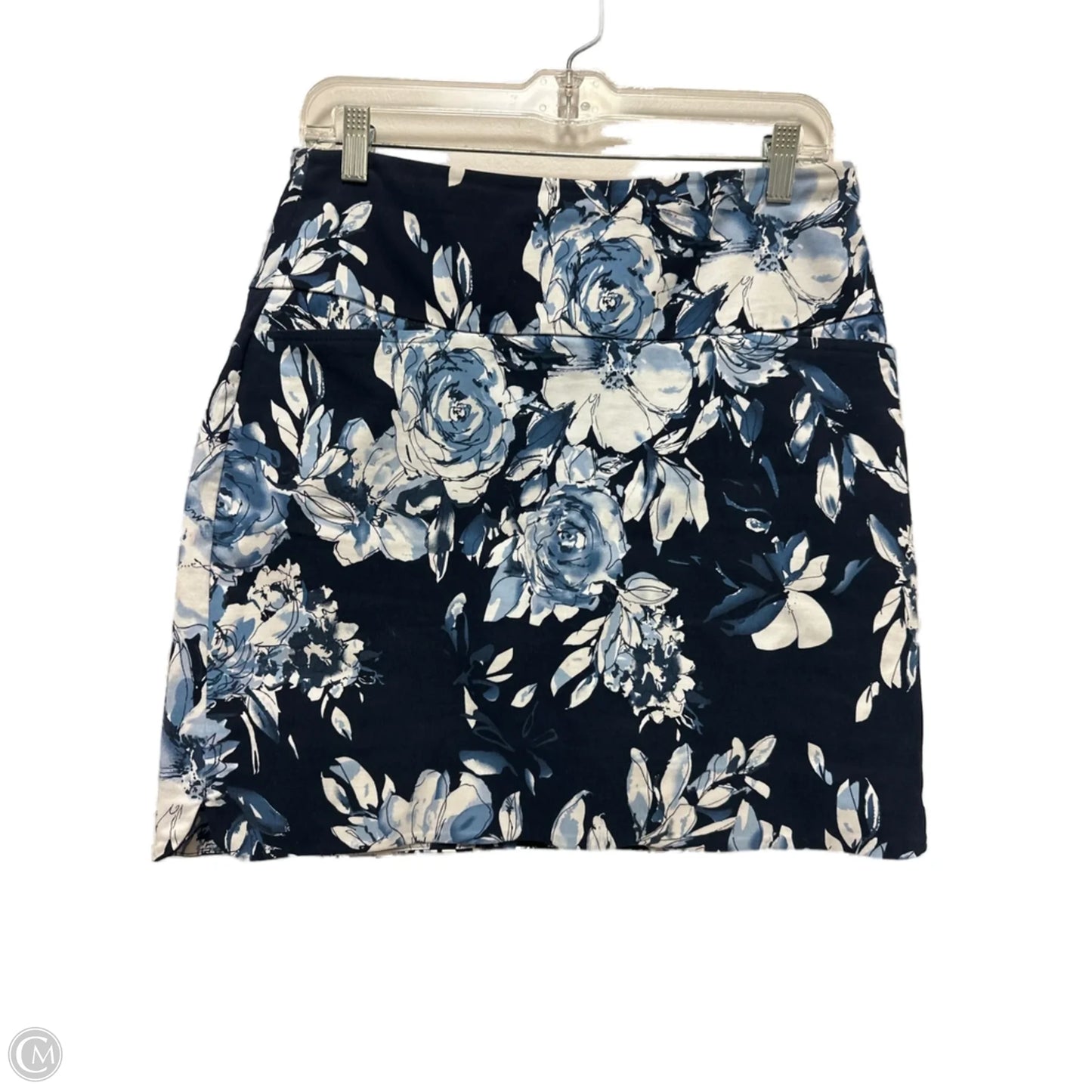Skort By Sc & Co In Blue & White, Size: 8