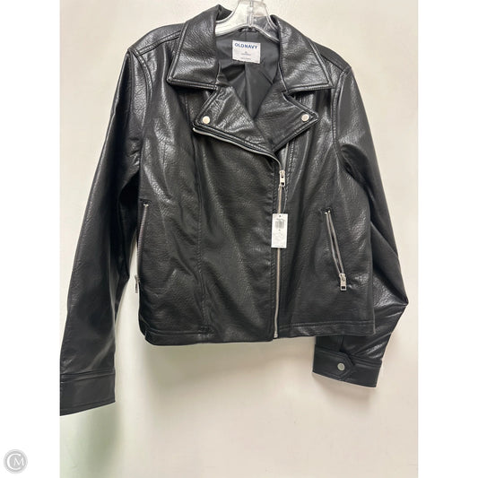 Jacket Moto By Old Navy In Black, Size: Xl
