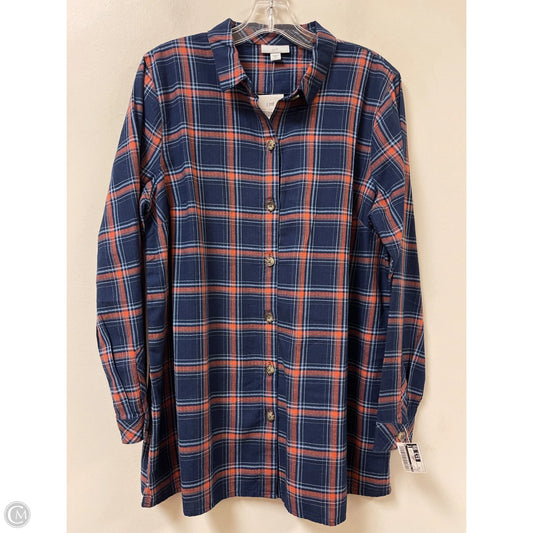Top Long Sleeve By J. Jill In Navy, Size: M