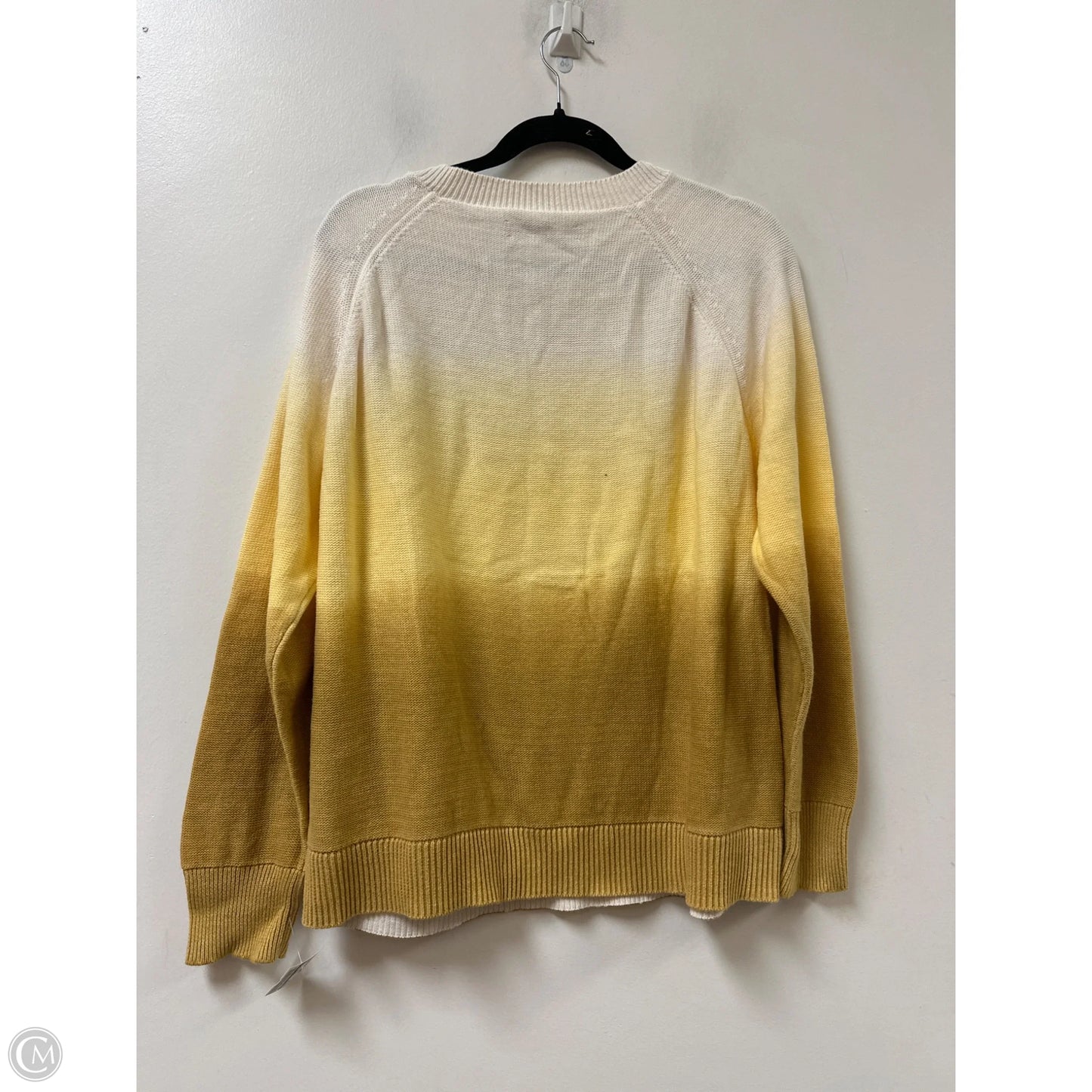 Sweater By Loft In Yellow, Size: Xl