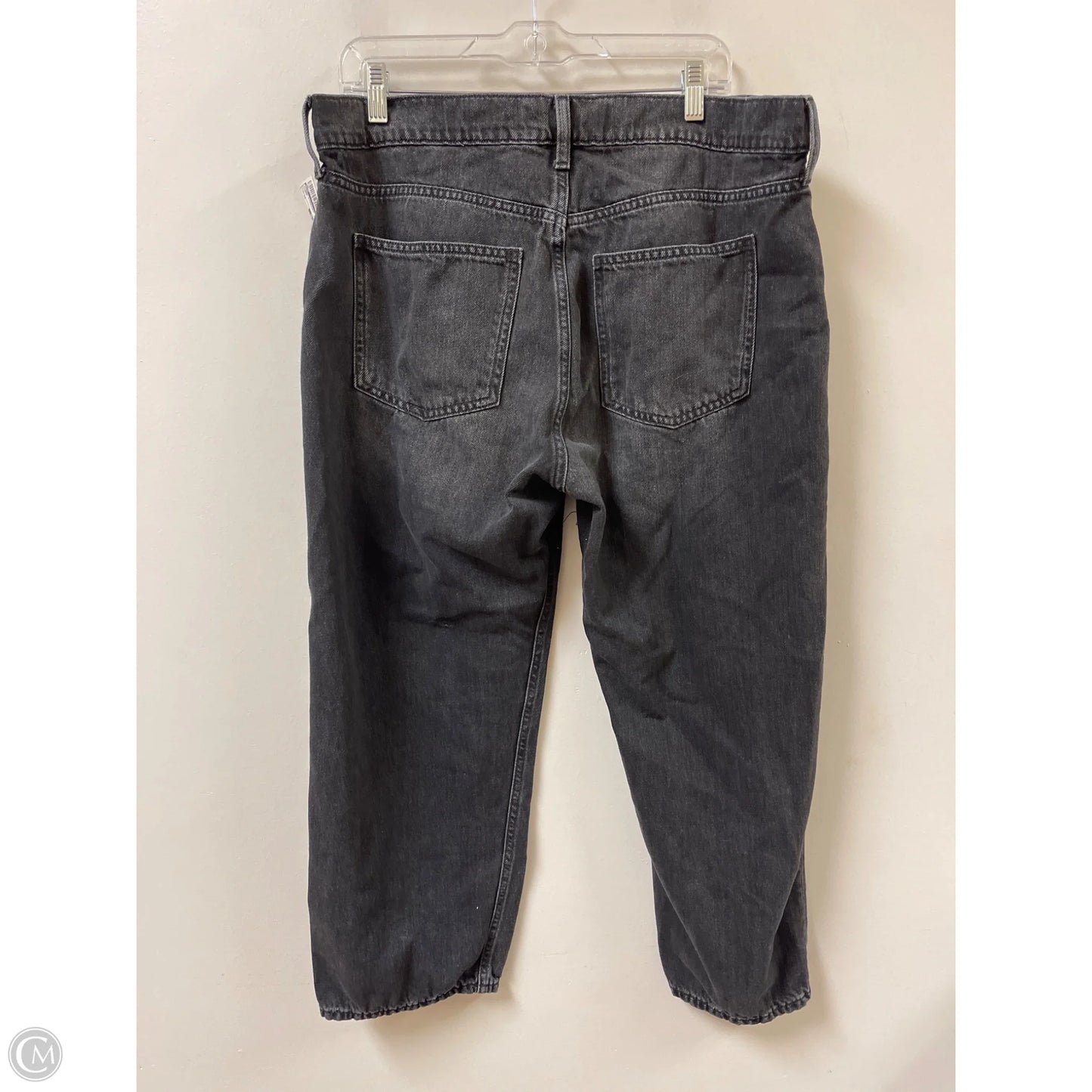 Jeans Straight By Gap In Black, Size: 16