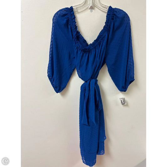 Dress Casual Midi By Lane Bryant In Blue, Size: 1x