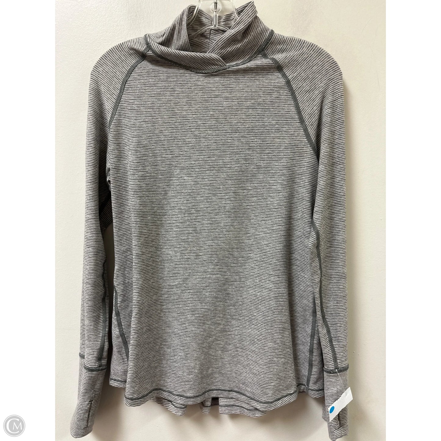 Athletic Top Long Sleeve Crewneck By Clothes Mentor In Grey, Size: Xs