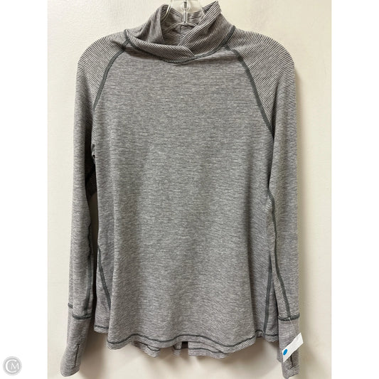 Athletic Top Long Sleeve Crewneck By Clothes Mentor In Grey, Size: Xs