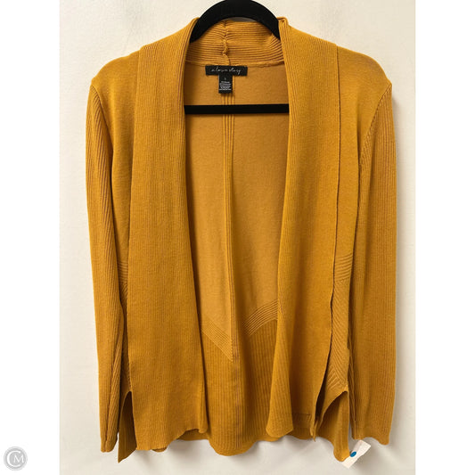 Sweater Cardigan By Clothes Mentor In Yellow, Size: L