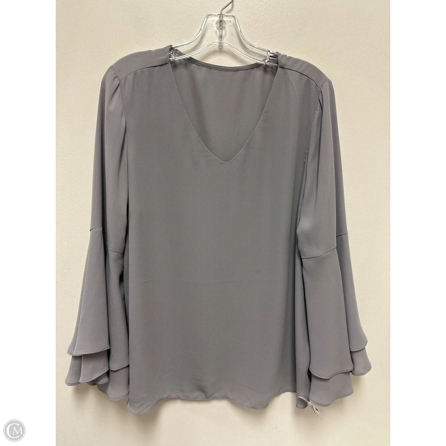 Top Long Sleeve By Clothes Mentor In Grey, Size: L