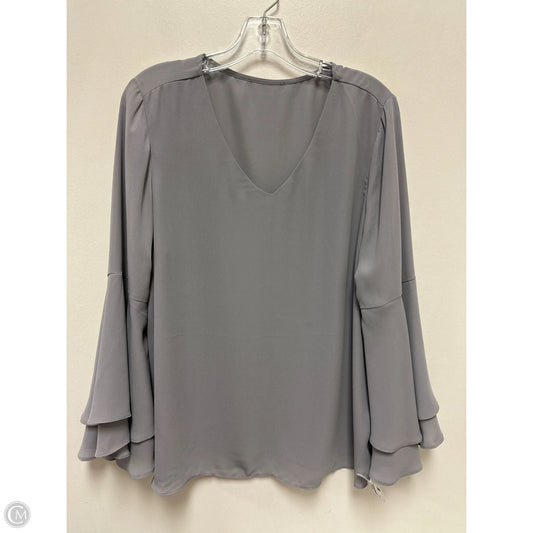 Top Long Sleeve By Clothes Mentor In Grey, Size: L