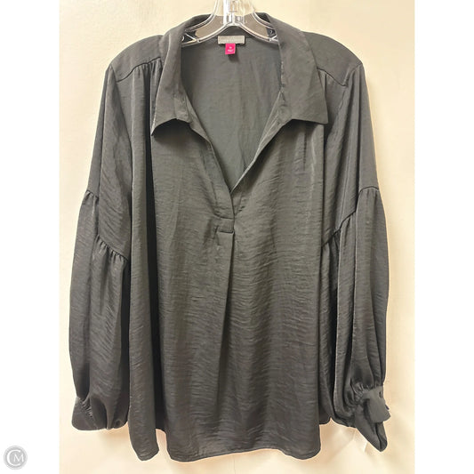 Top Long Sleeve By Vince Camuto In Black, Size: 2x