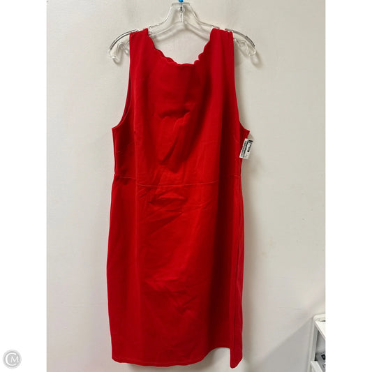 Dress Party Short By Loft In Red, Size: 2x