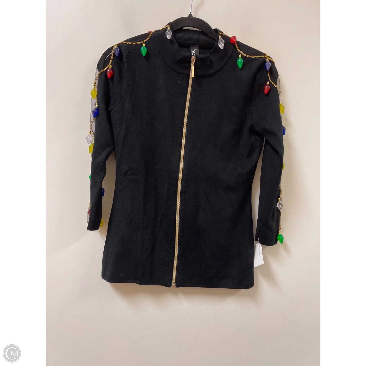 Sweater Cardigan By Clothes Mentor In Black, Size: S