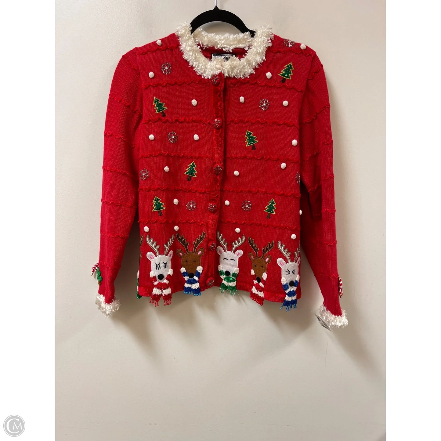 Sweater By Clothes Mentor In Red, Size: S