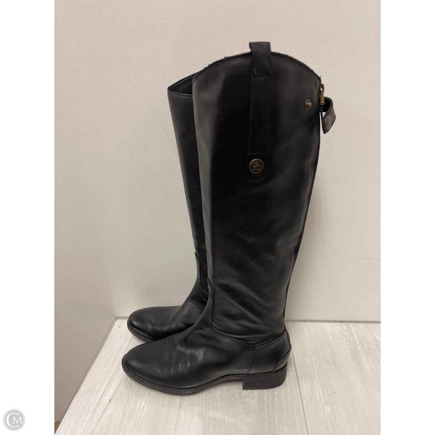 Boots Knee Flats By Sam Edelman In Black, Size: 6.5