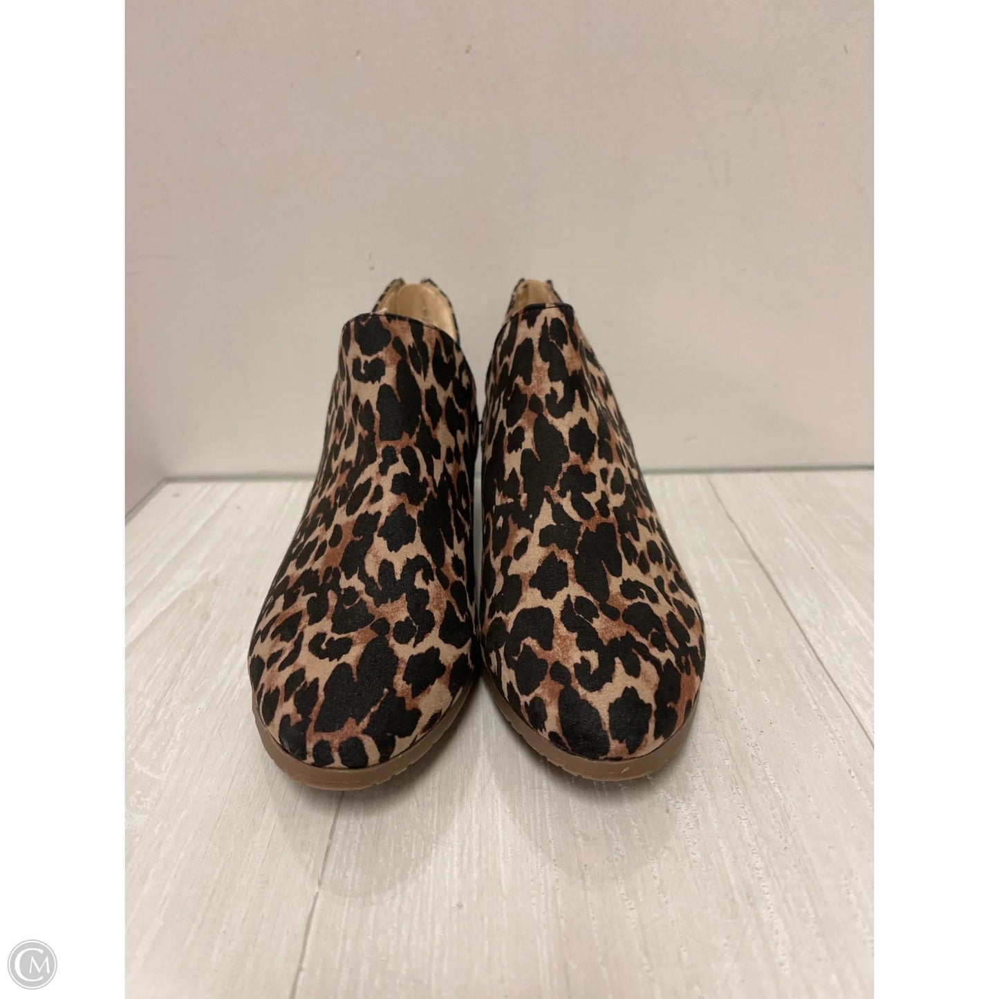 Boots Ankle Flats By Kenneth Cole Reaction In Animal Print, Size: 7
