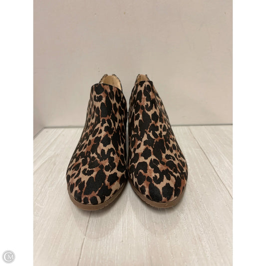 Boots Ankle Flats By Kenneth Cole Reaction In Animal Print, Size: 7