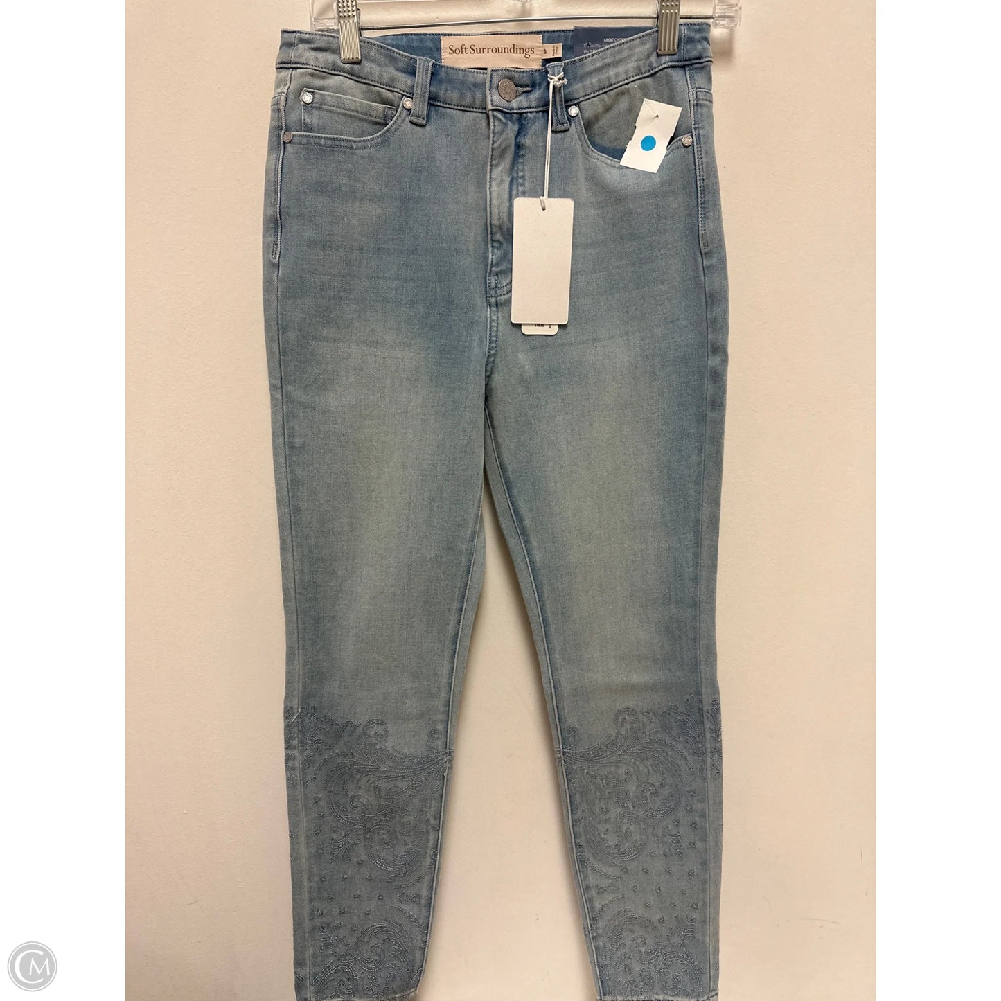 Jeans Skinny By Soft Surroundings In Blue Denim, Size: 8p