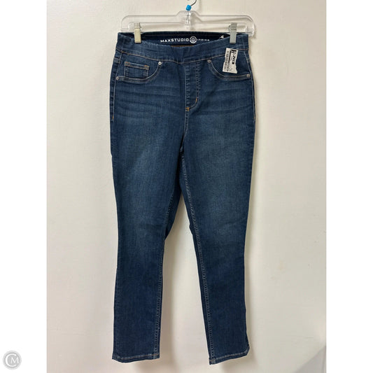 Jeans Skinny By Max Studio In Blue Denim, Size: 6