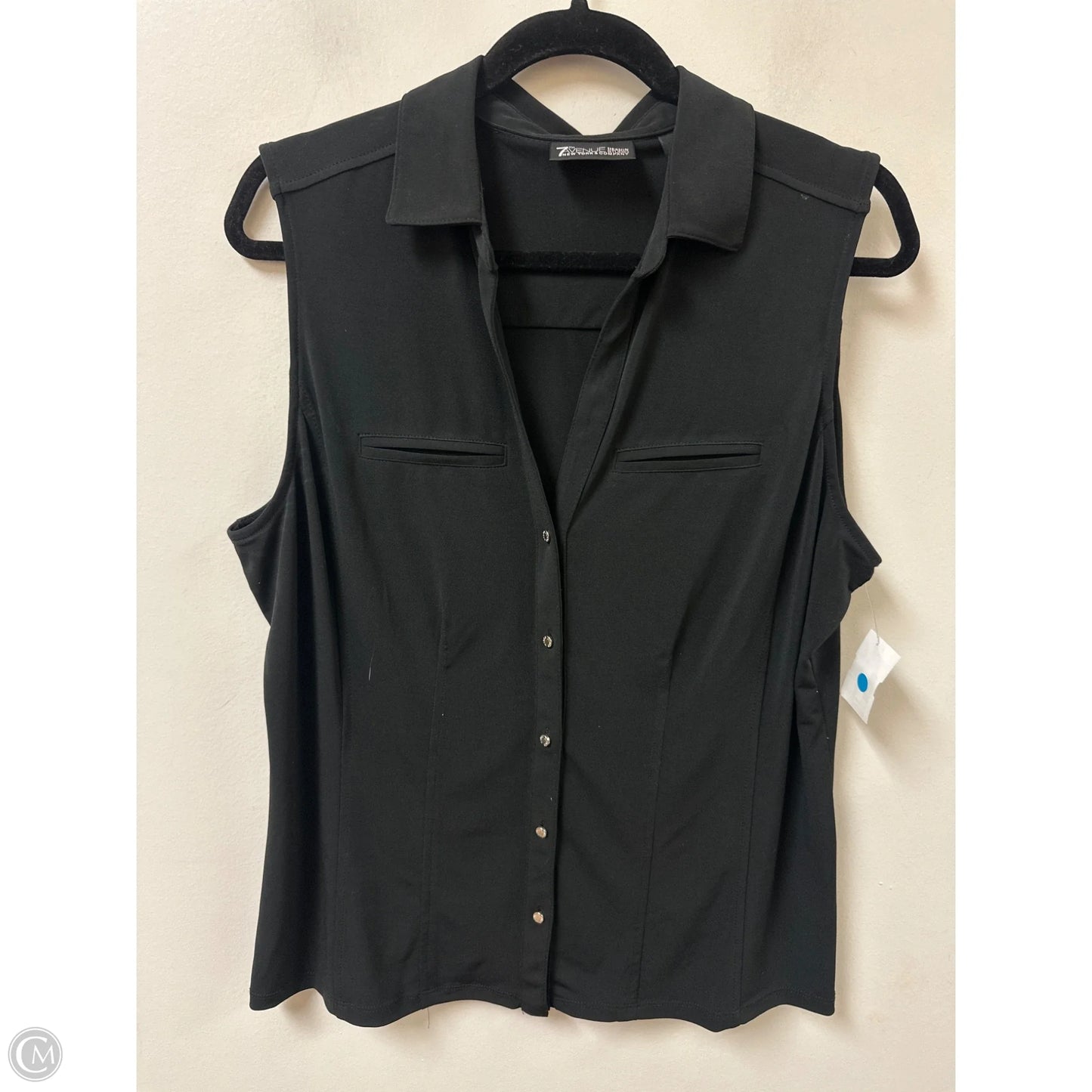 Top Sleeveless By New York And Co In Black, Size: L