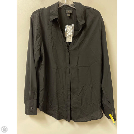 Top Long Sleeve By Worthington In Black, Size: L