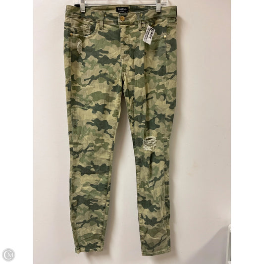 Jeans Skinny By Bebe In Camouflage Print, Size: 12
