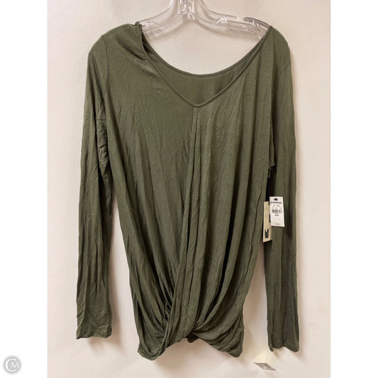Top Long Sleeve By Express In Green, Size: M