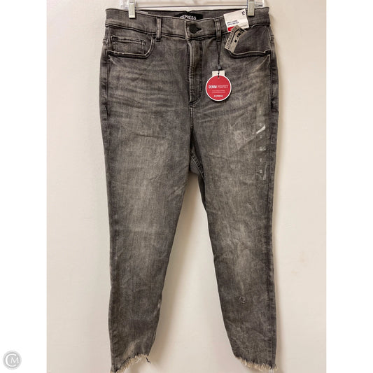 Jeans Skinny By Express In Grey, Size: 12