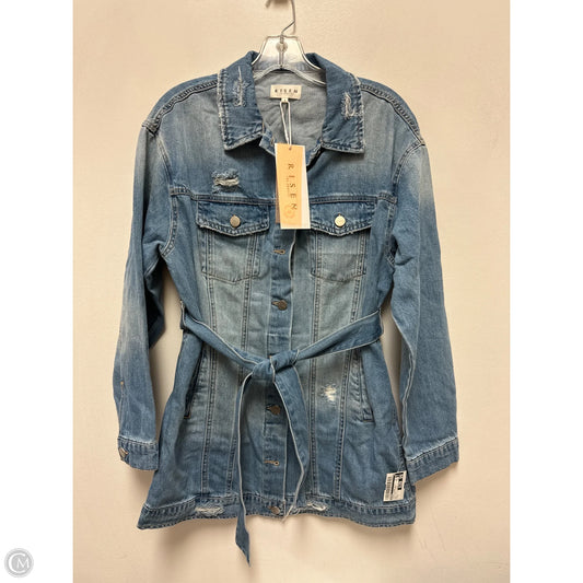 Jacket Other By Risen In Blue Denim, Size: S