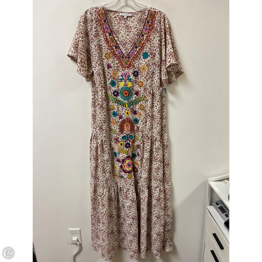 Dress Casual Maxi By See And Be Seen In Cream, Size: S