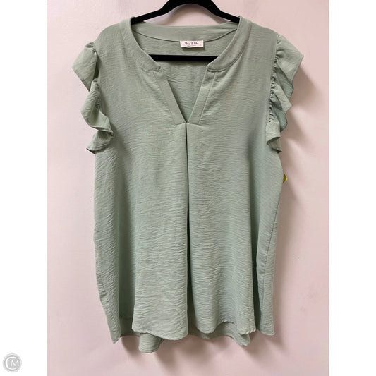Top Short Sleeve By Clothes Mentor In Green, Size: L