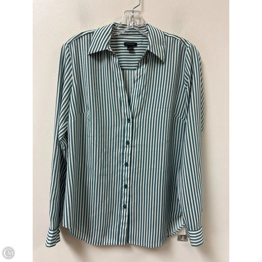 Top Long Sleeve By Ann Taylor In Green, Size: S