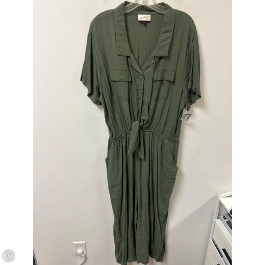 Jumpsuit By Universal Thread In Green, Size: 1x