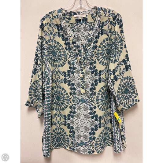 Top Long Sleeve By Rose And Olive In Green, Size: 1x