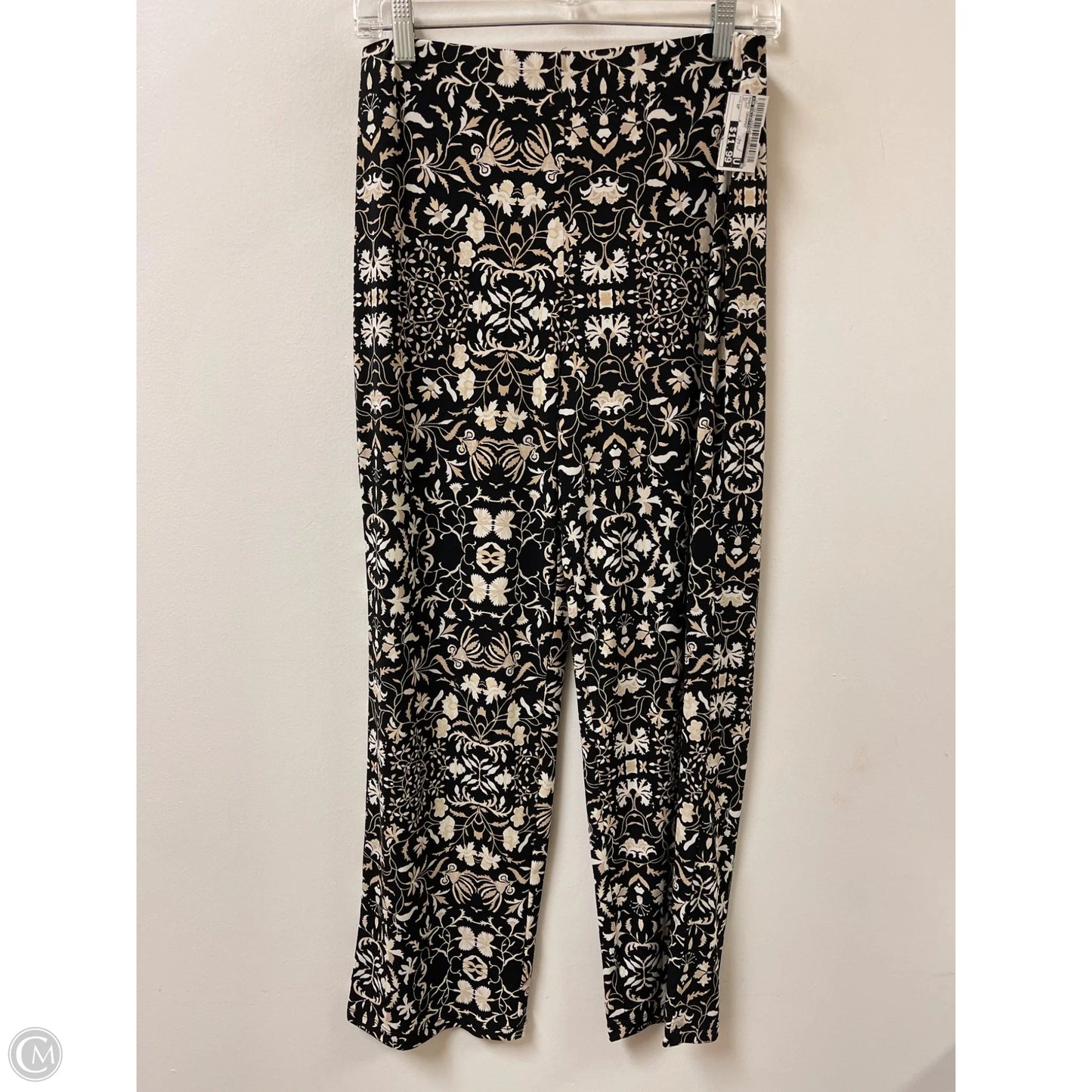 Pants Cropped By Jm Collections In Black, Size: Sp