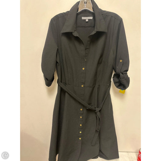Dress Casual Midi By Sharagano In Black, Size: L