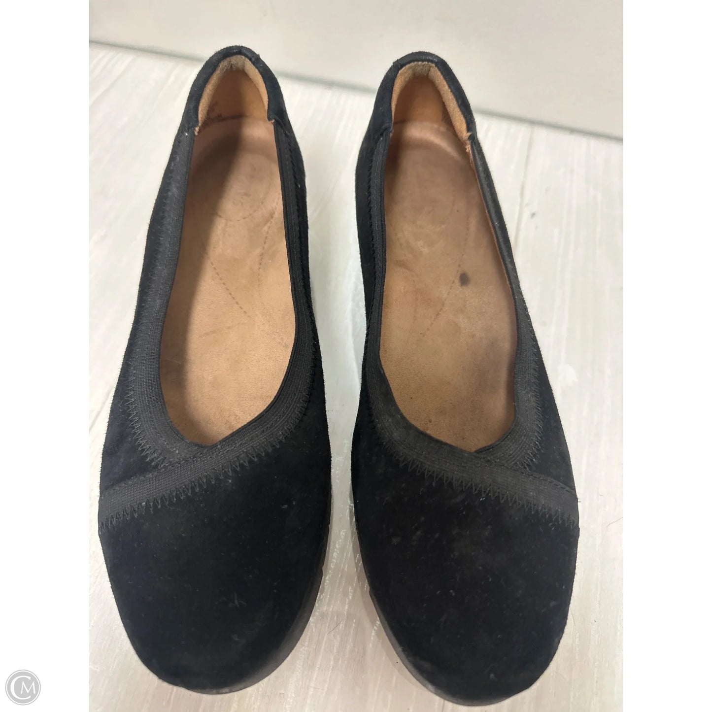 Shoes Flats By Clarks In Black, Size: 6