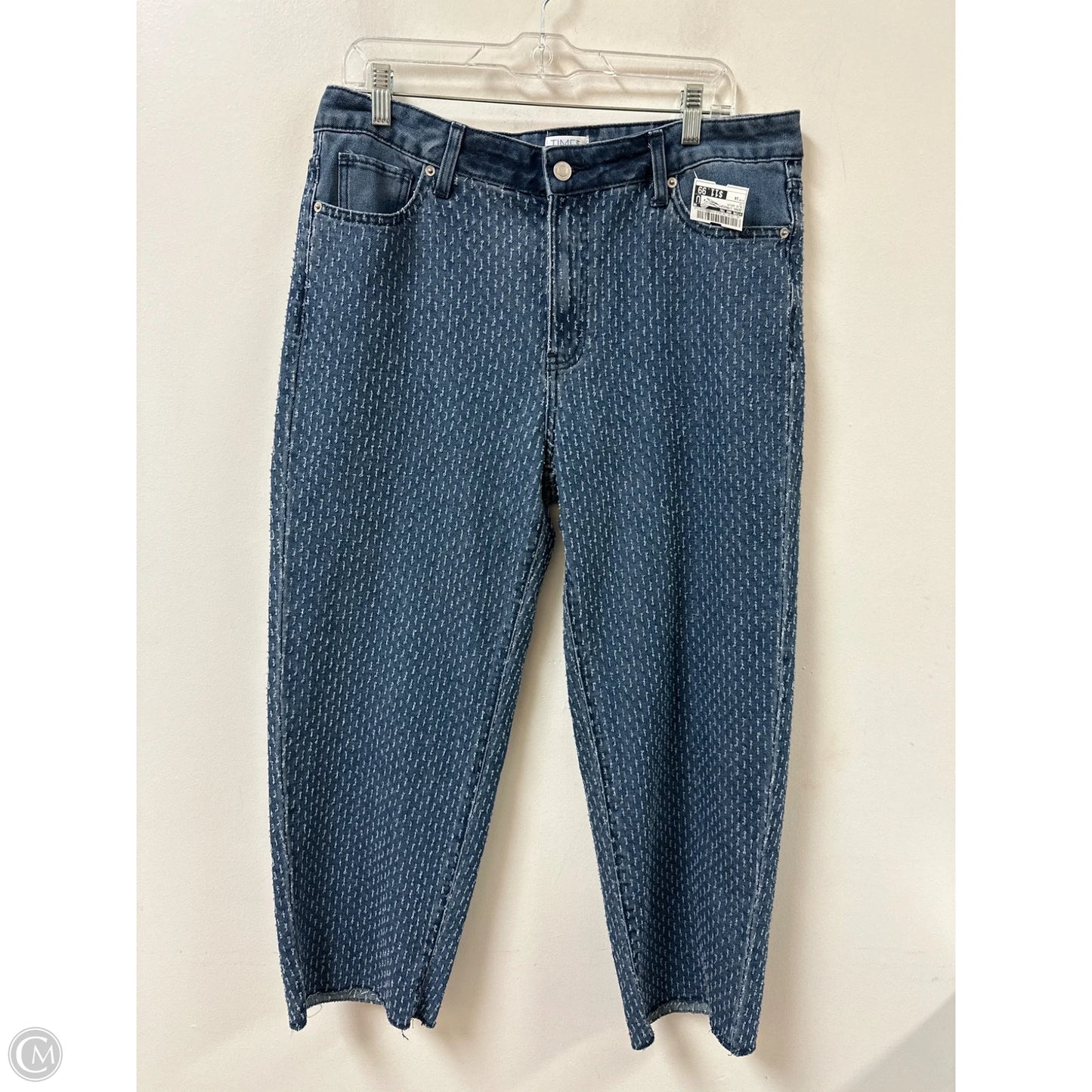 Jeans Straight By Time And Tru In Blue Denim, Size: 14