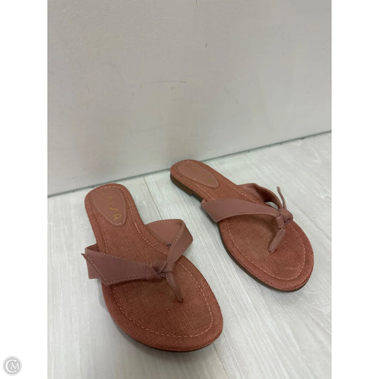 Sandals Flip Flops By Unisa In Pink, Size: 6.5