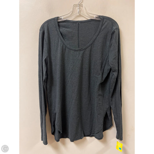 Athletic Top Long Sleeve Crewneck By Lululemon In Grey, Size: M