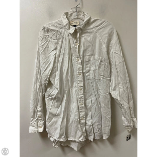 Top Long Sleeve By Universal Thread In White, Size: M