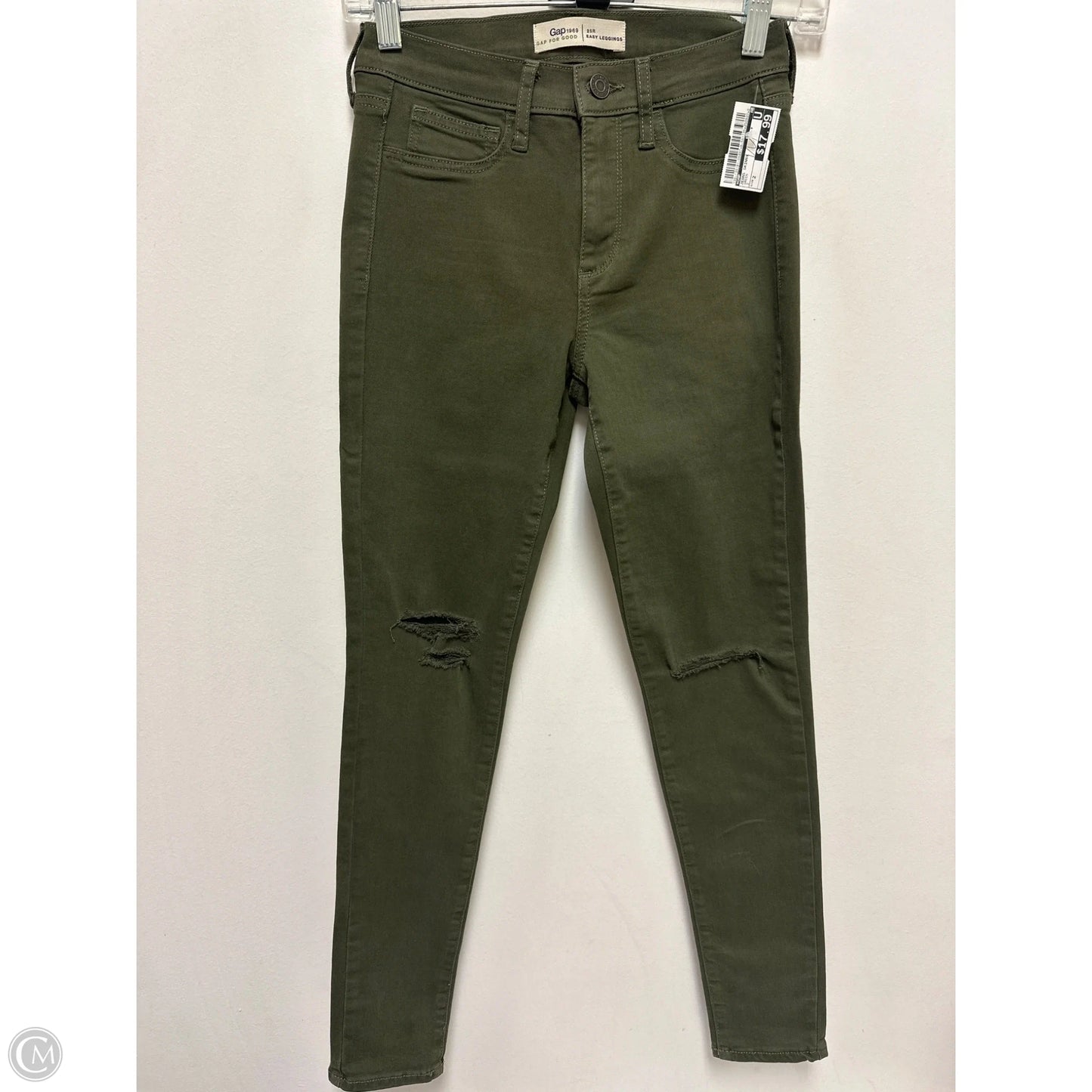 Jeans Skinny By Gap In Green, Size: 2