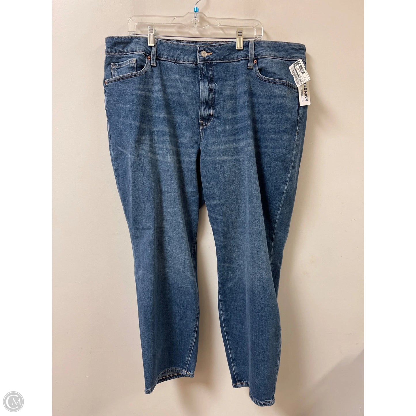 Jeans Straight By Old Navy In Blue Denim, Size: 20