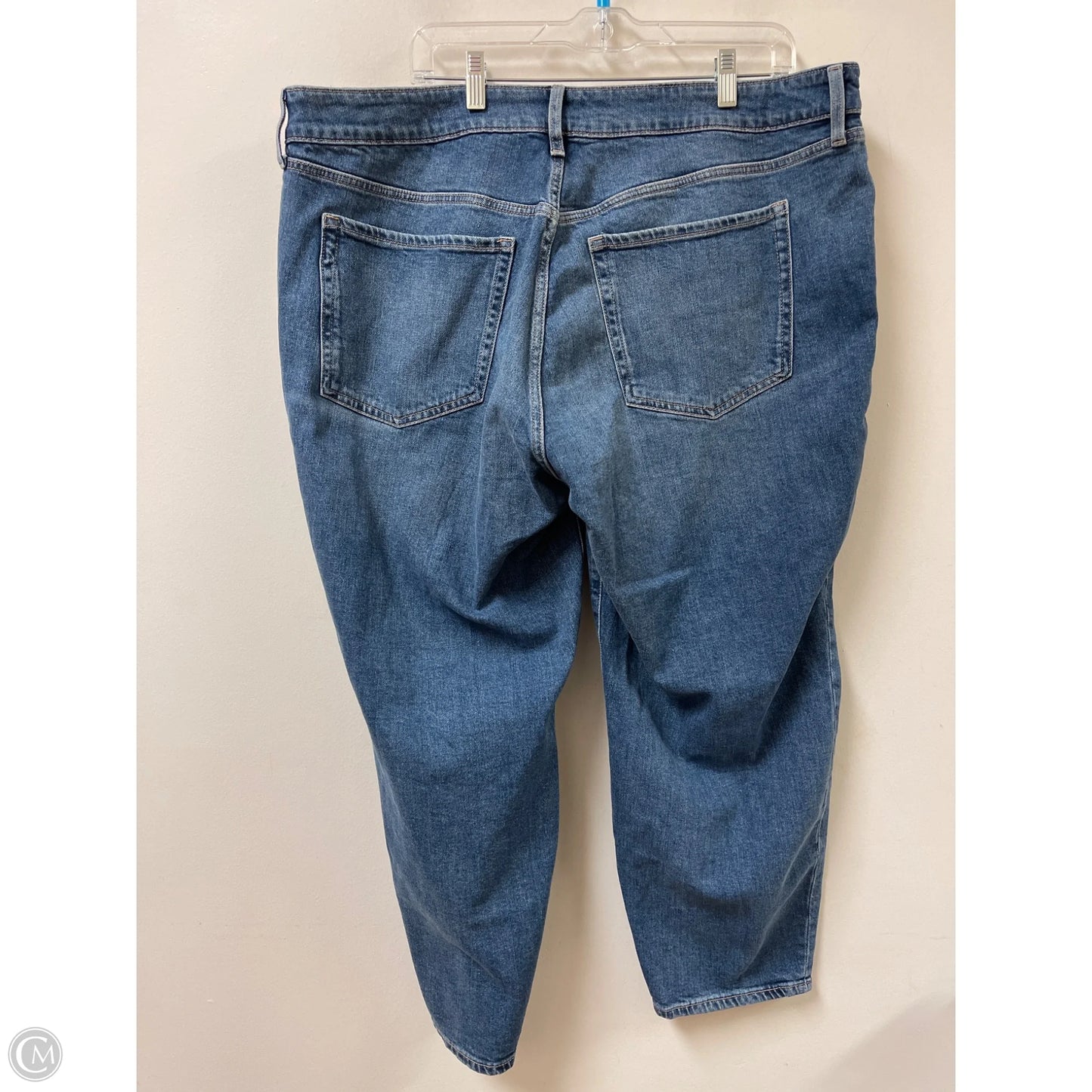 Jeans Straight By Old Navy In Blue Denim, Size: 20
