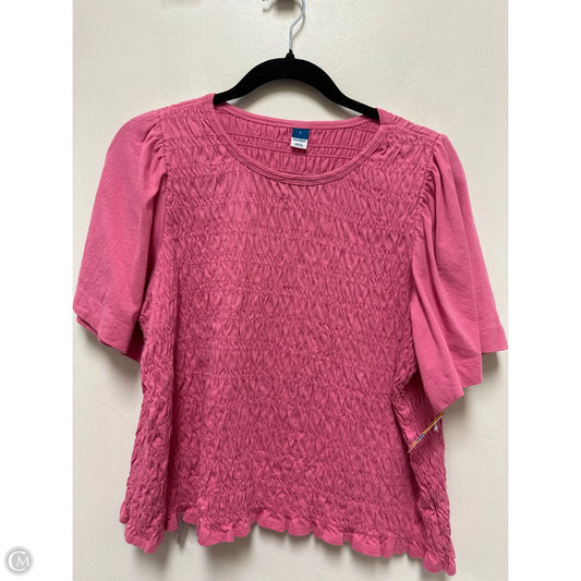 Top Short Sleeve By Old Navy In Pink, Size: L