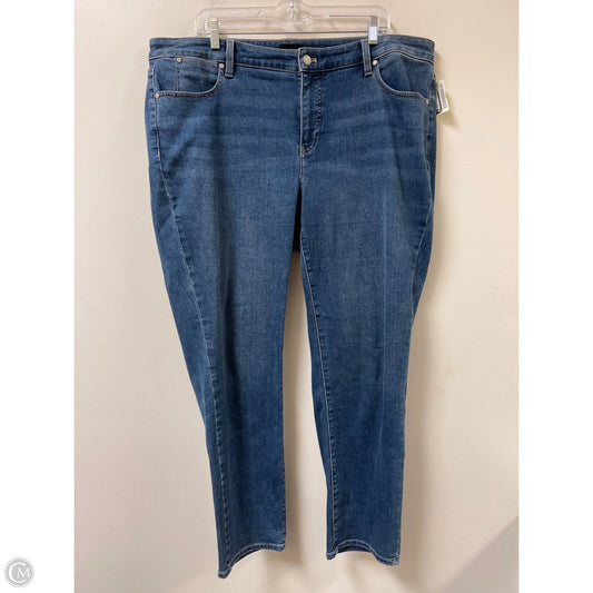 Jeans Boyfriend By Talbots In Blue Denim, Size: 18